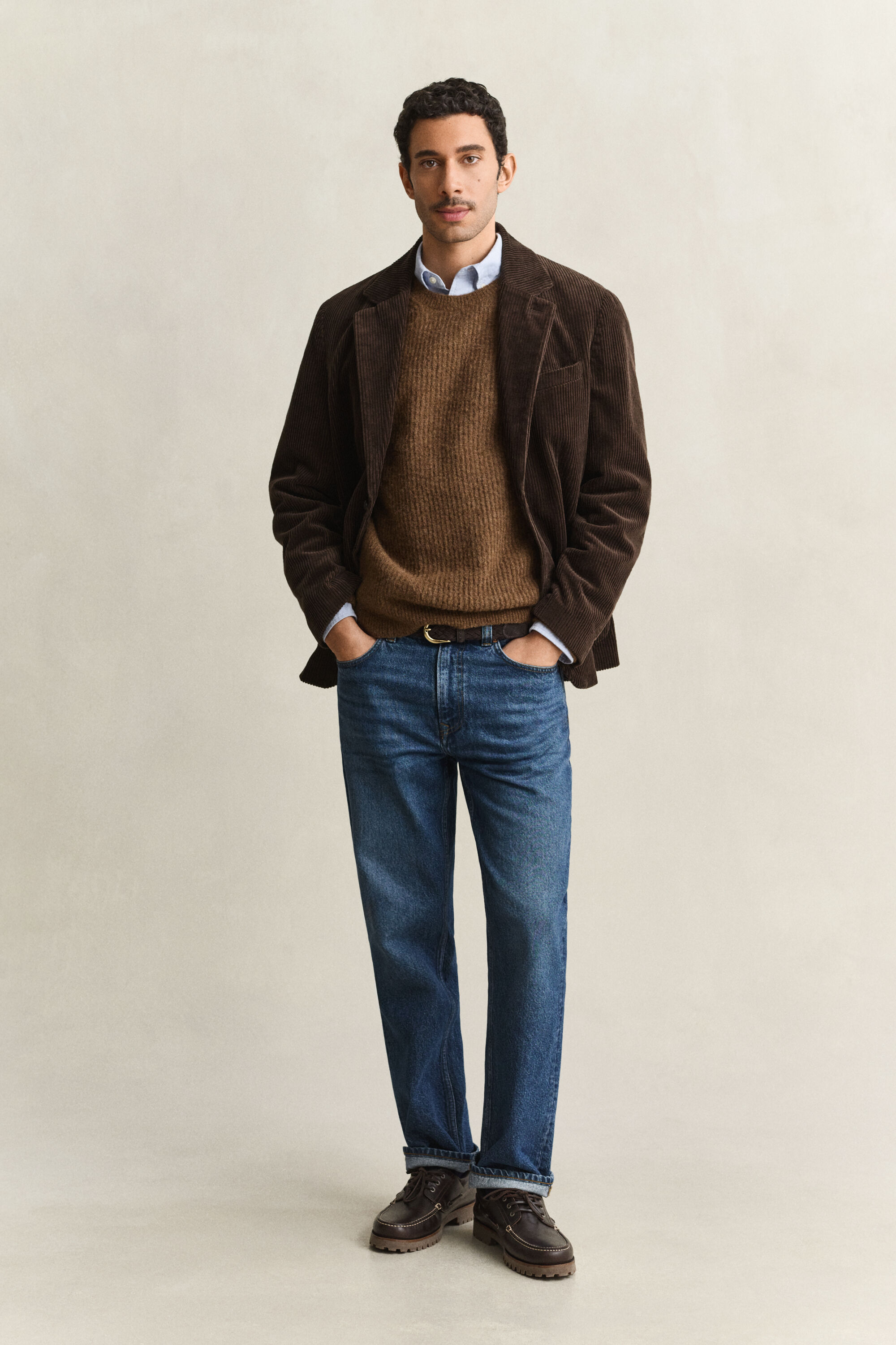 Alpaca Wool Blend Crew Neck Sweater