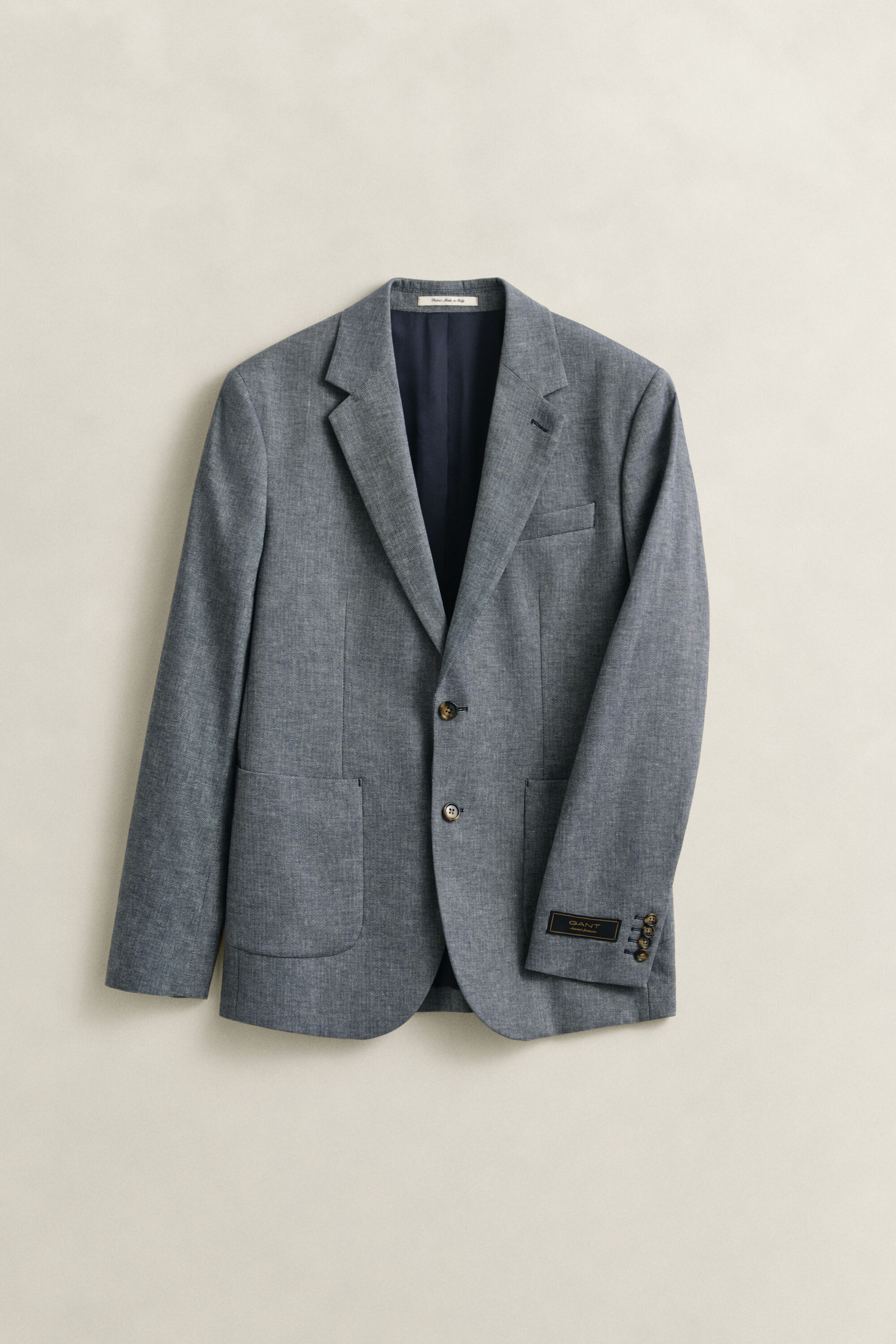 Indigo Herringbone Suit Jacket