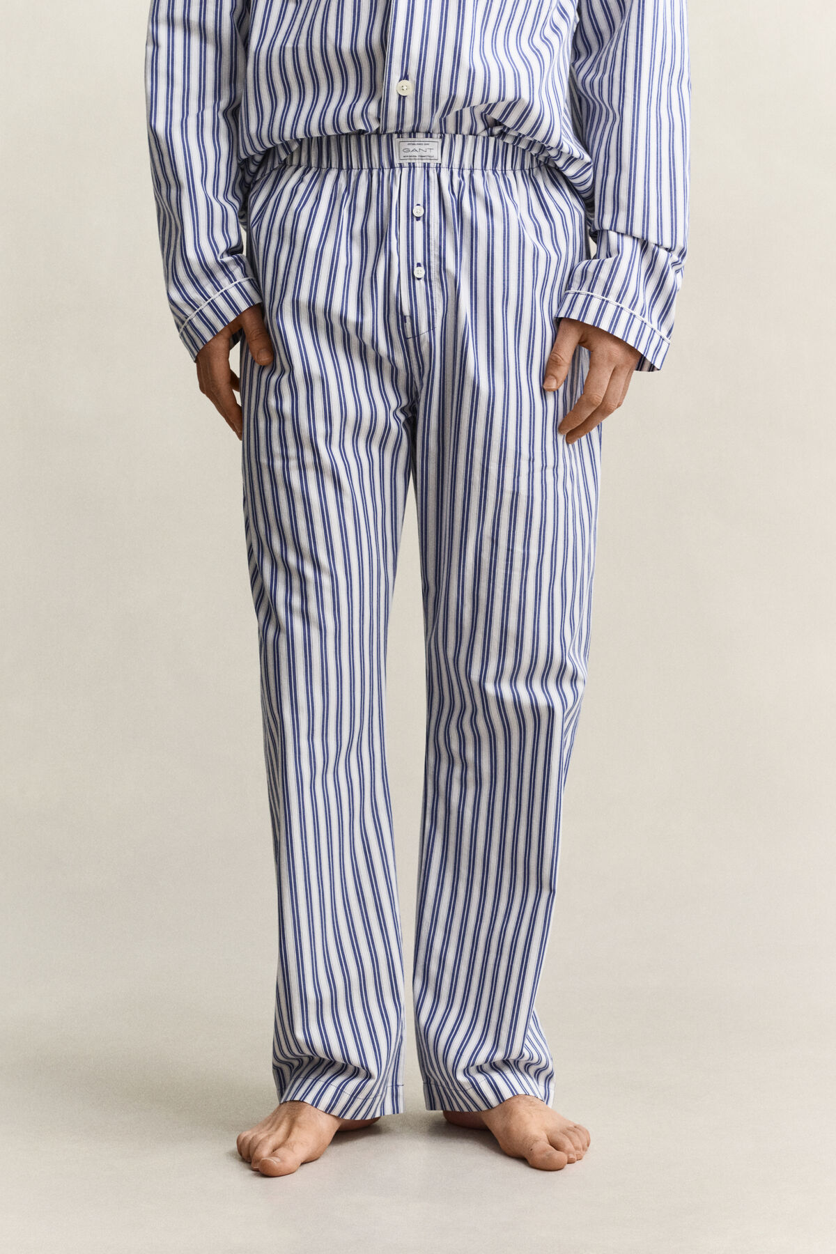 Poplin Pajama Set — COLLEGE BLUE