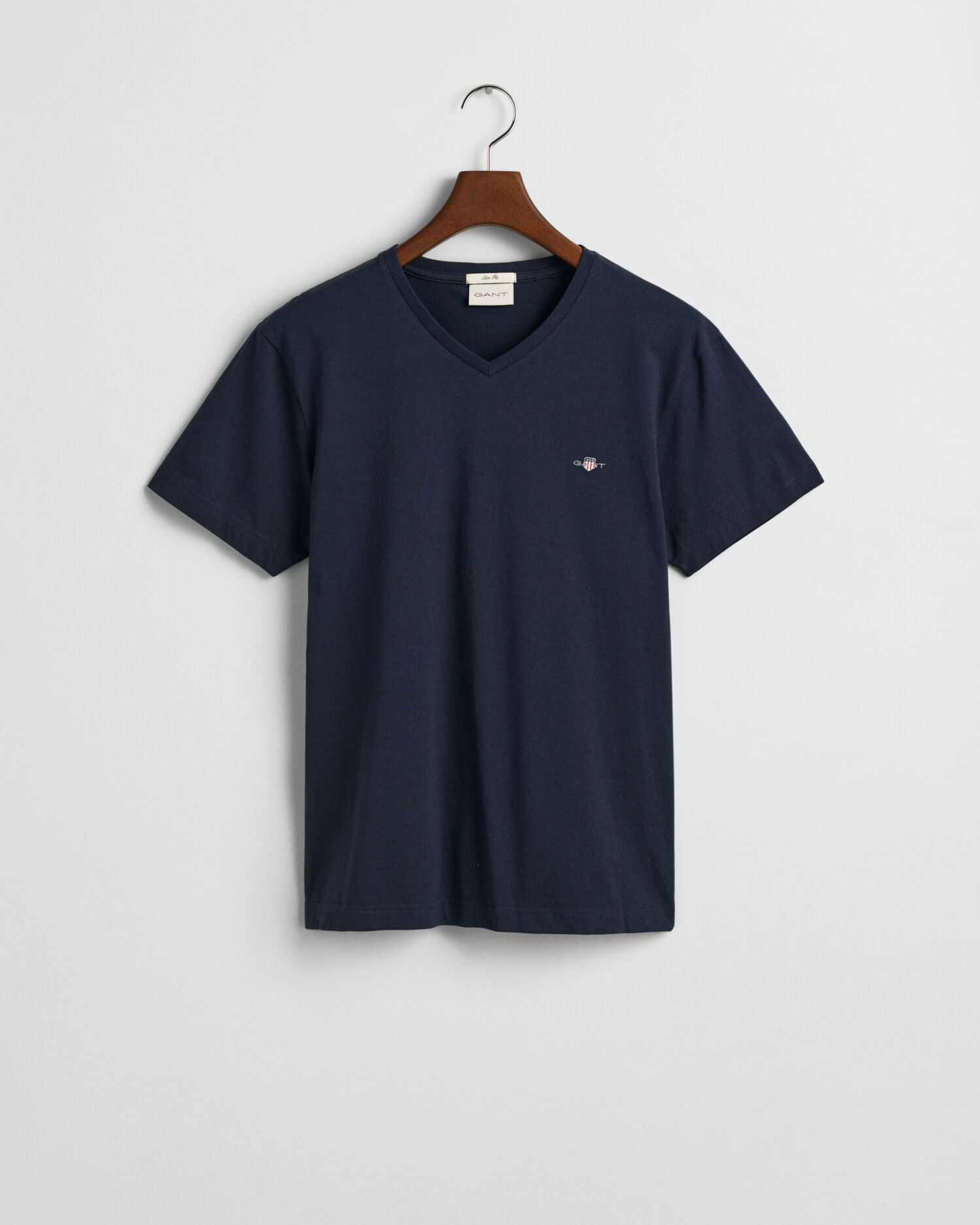 GANT Herren T-Shirt 'Reg Tonal Shield' – Mit Logo-Print, Normaler Passform, Hoher Baumwollanteil