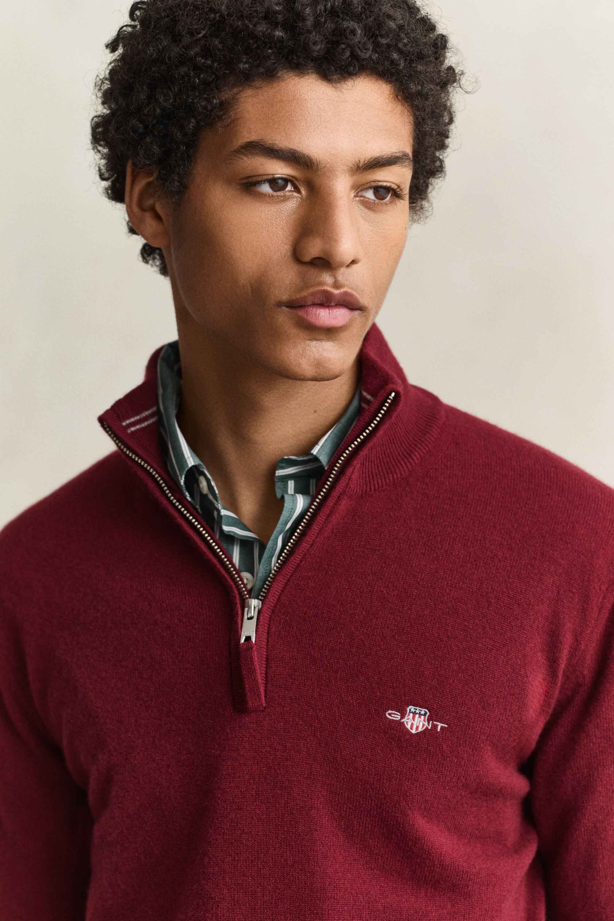 Lambswool Half-Zip Sweater