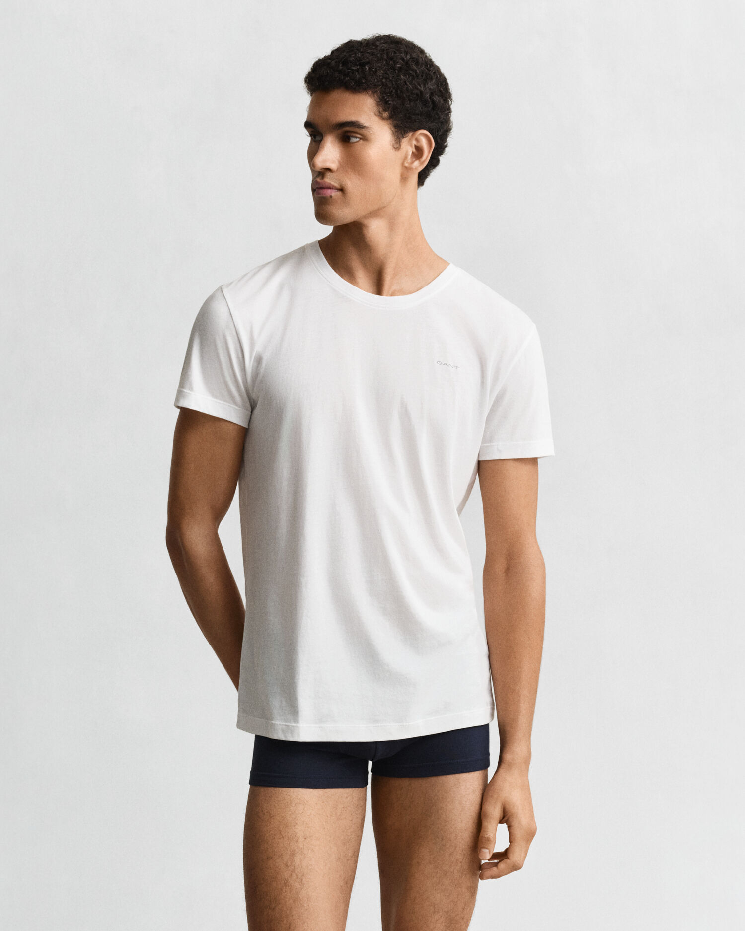2-Pack Crew Neck T-Shirts — WHITE