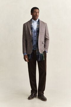 Lambswool V-Neck Cardigan — BLUE HORIZON 5