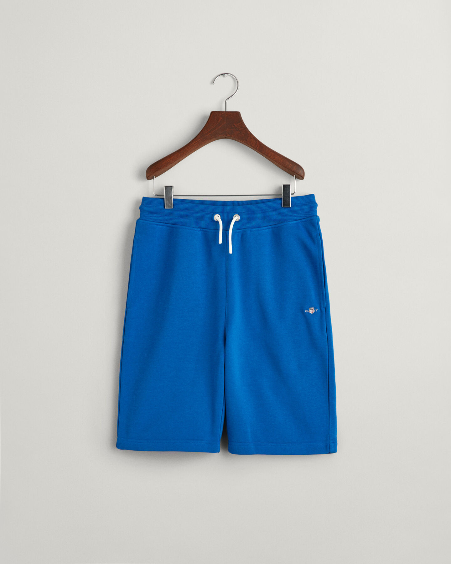 Super Combed Cotton Smart Fit One Side Zipper Shorts Blue Melange