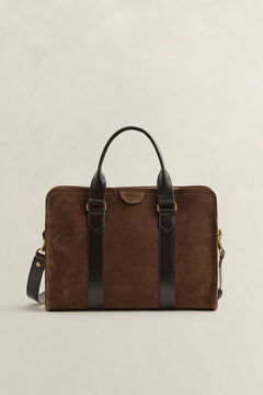 Suede Commuter Bag — SOIL BROWN 6