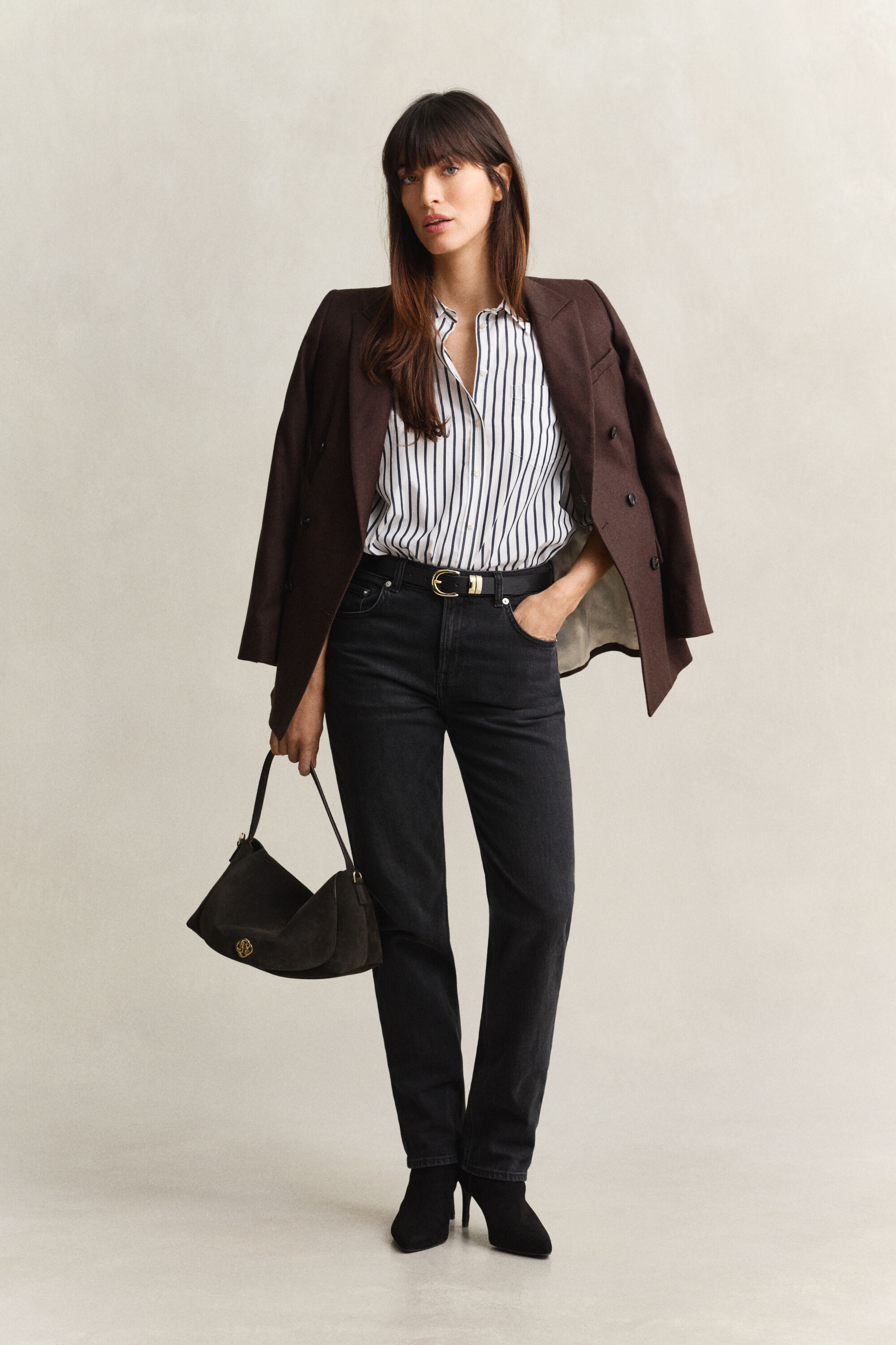 Relaxed Fit Striped Classic Poplin Shirt