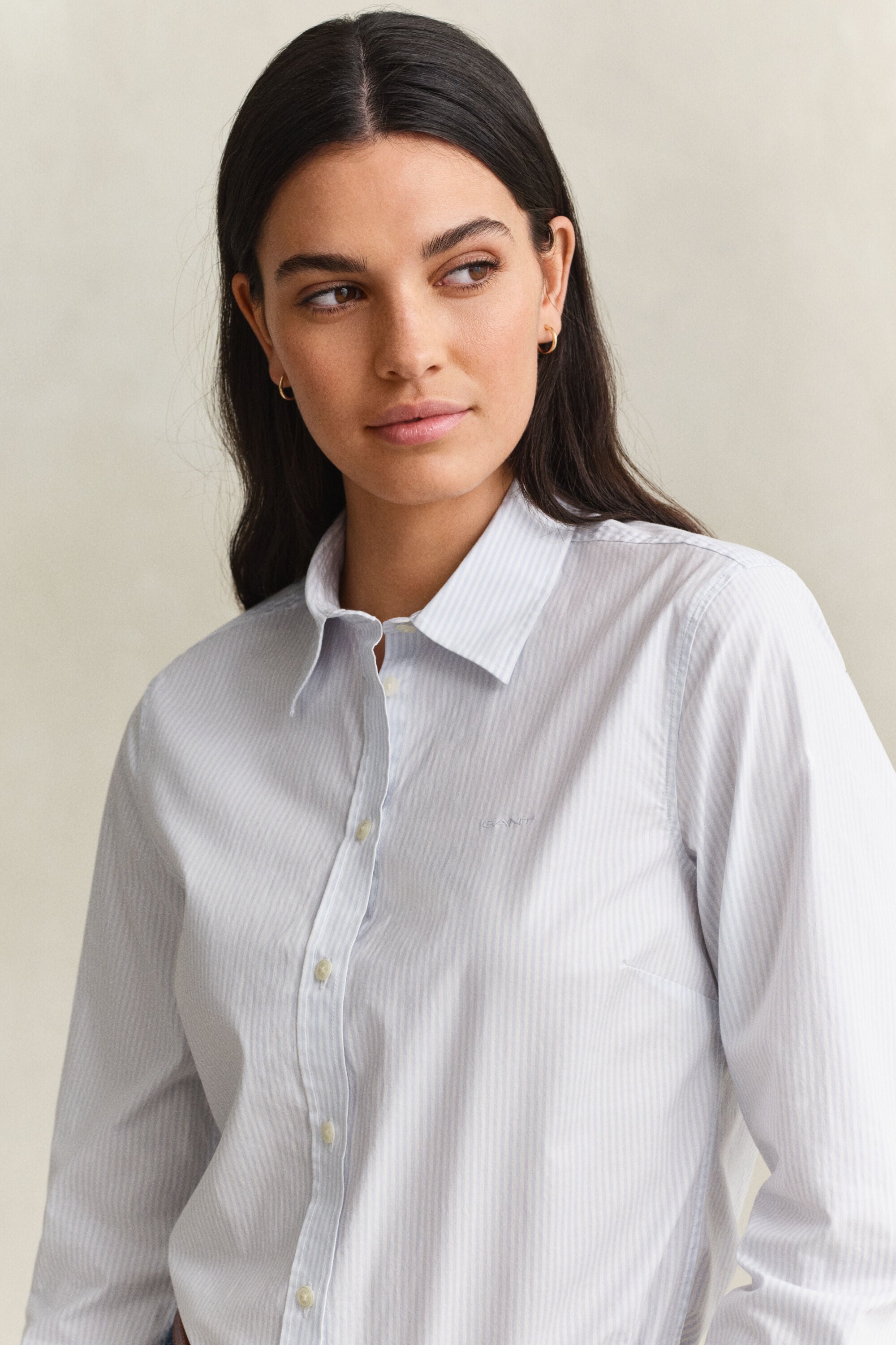 Striped Poplin Shirt