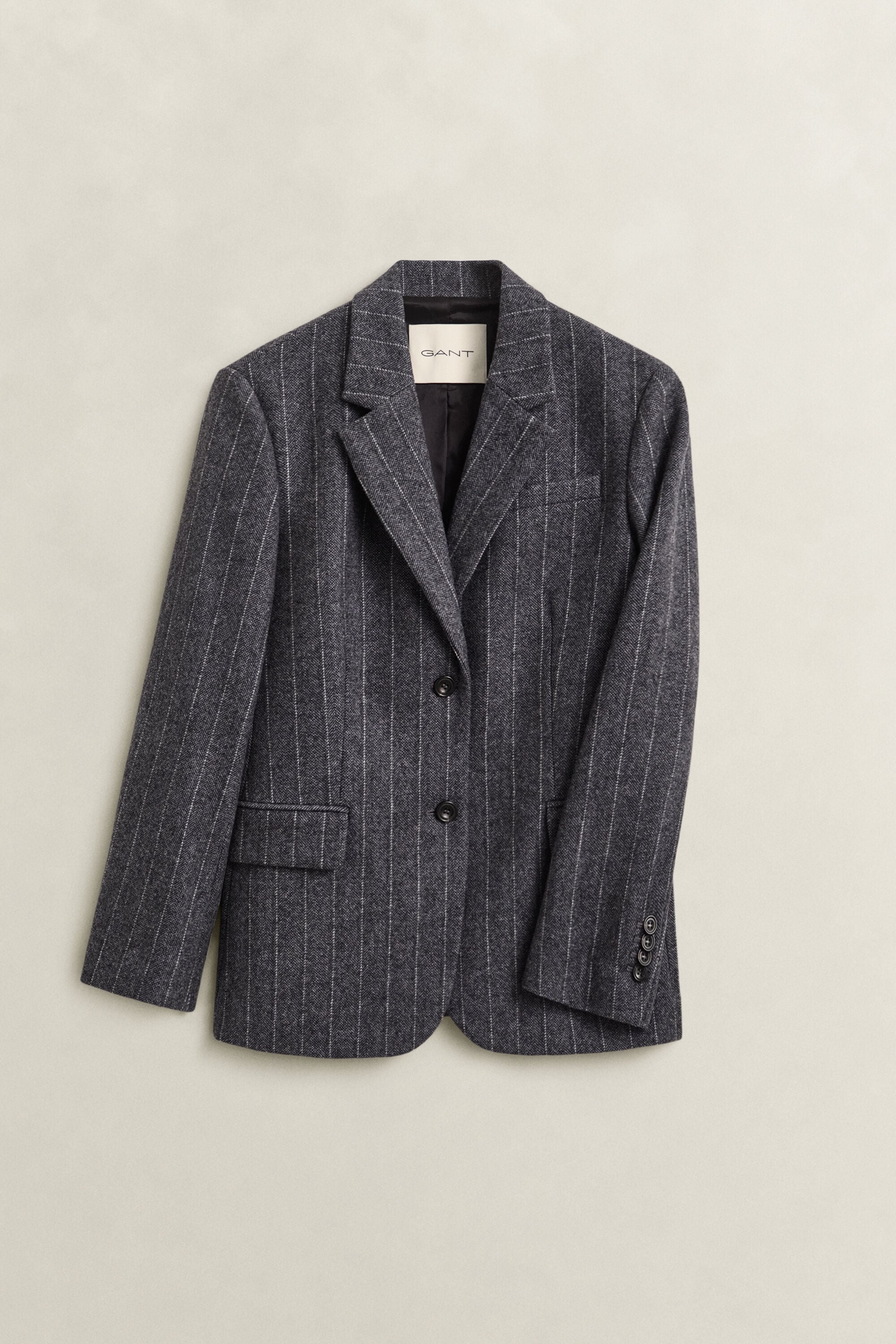 Pinstriped Hourglass Blazer