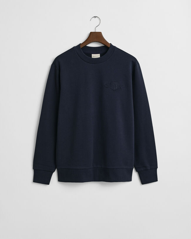 Tonal Shield Crew Neck Sweatshirt