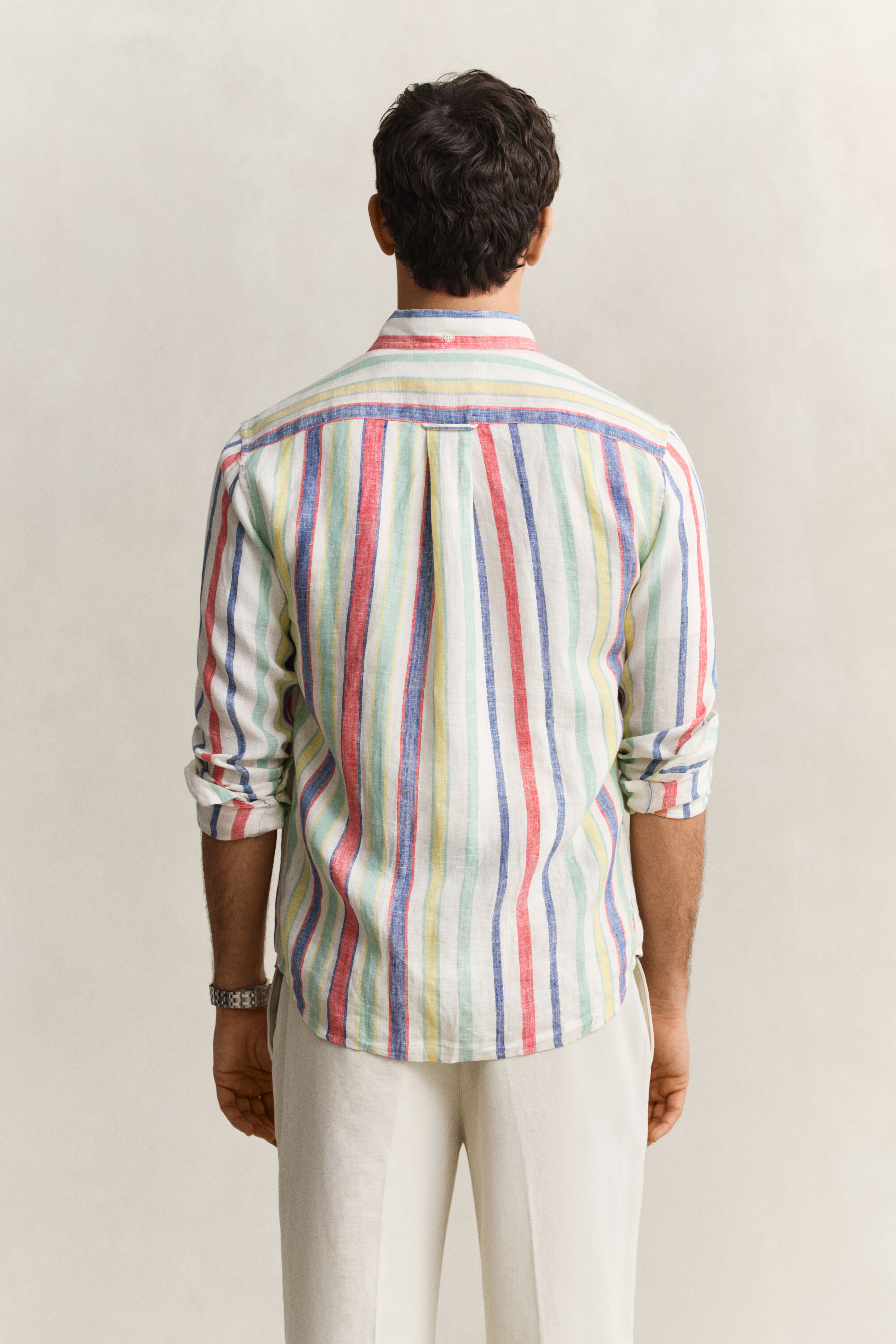 Multistriped Linen Shirt