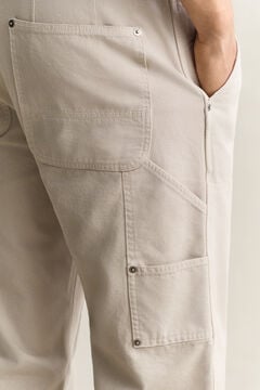 Relaxed Carpenter Pants — CLAY BEIGE 4
