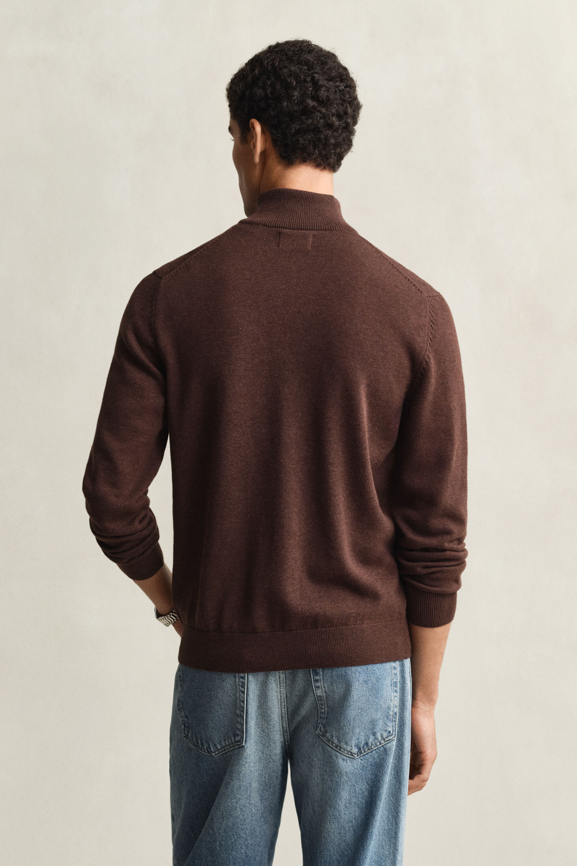 Casual Cotton Zip Cardigan