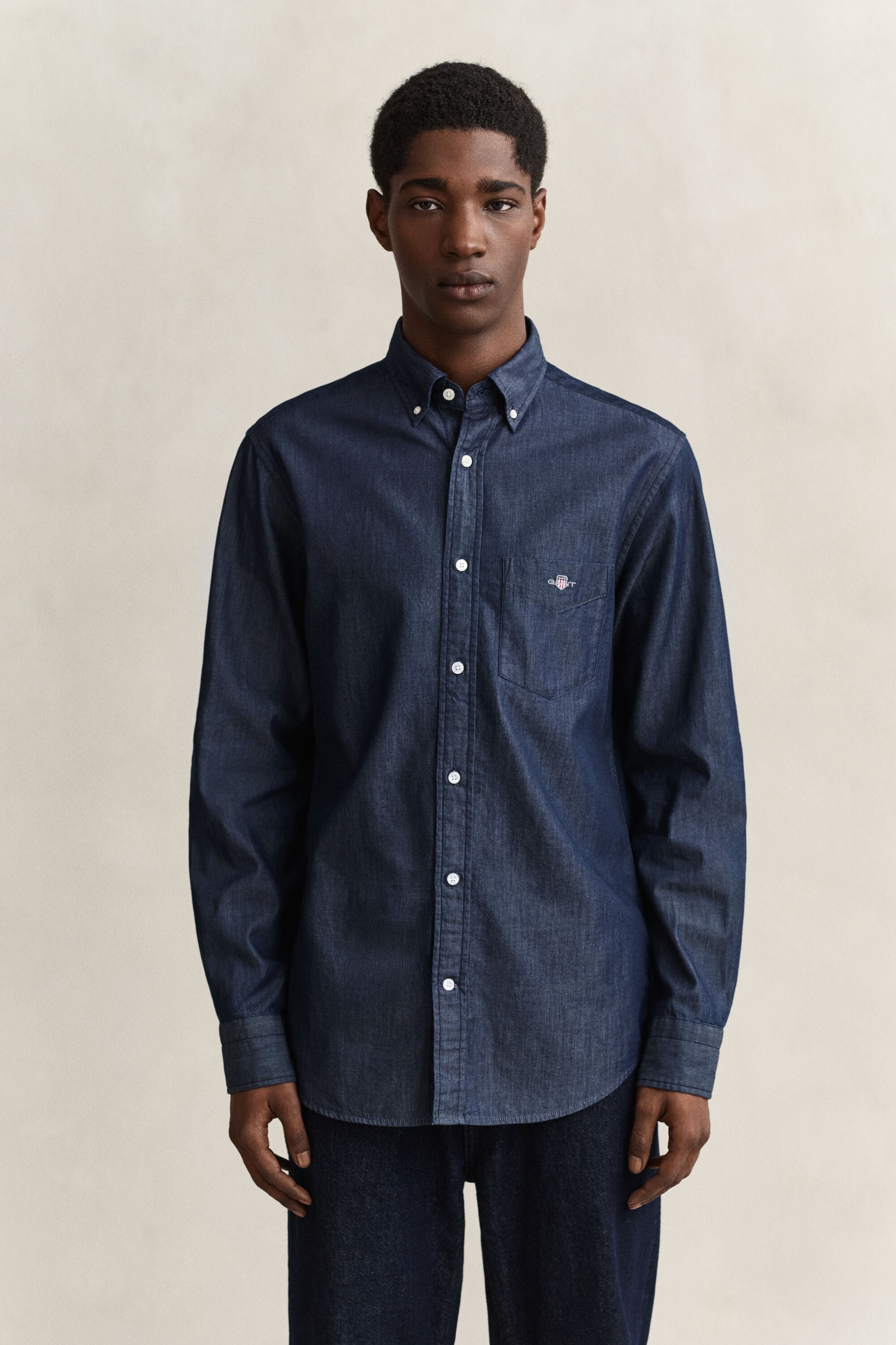 Regular Fit Indigo Shirt