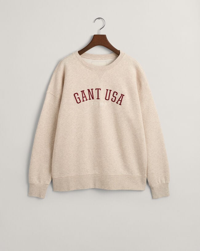 Oversized Sweatshirt - Crew GANT GANT USA Neck