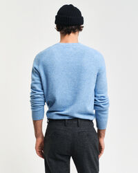 Wool Blend Crew Neck Sweater