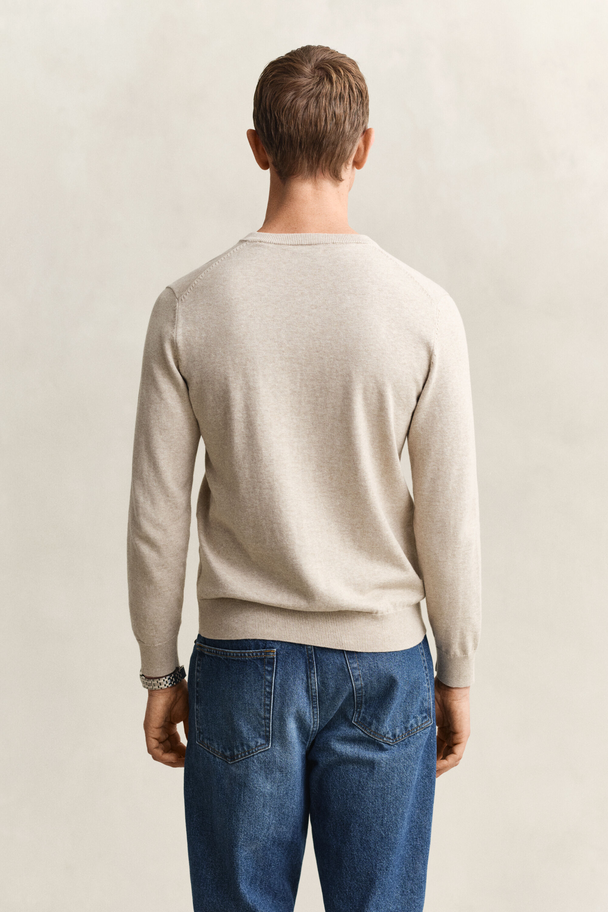 Classic Cotton V-Neck Sweater