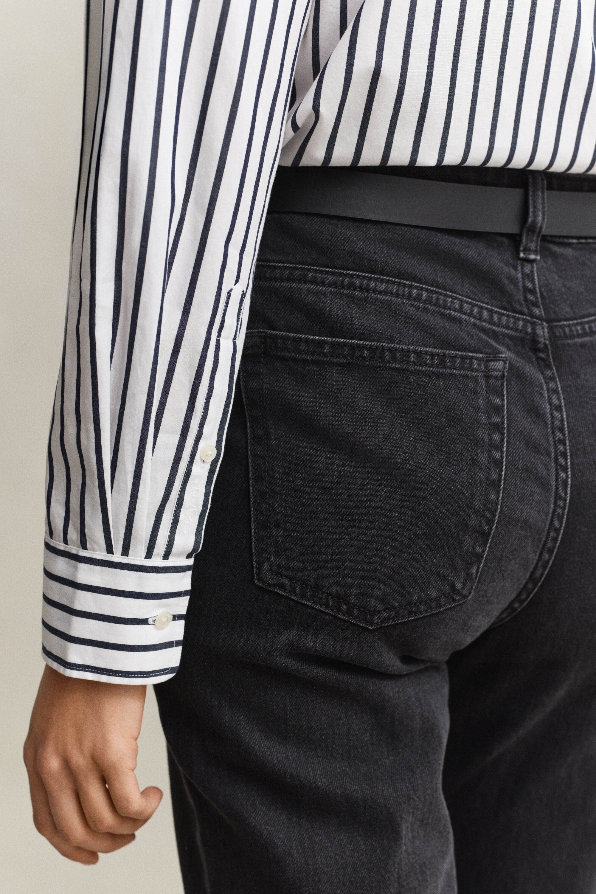 Relaxed Fit Striped Classic Poplin Shirt