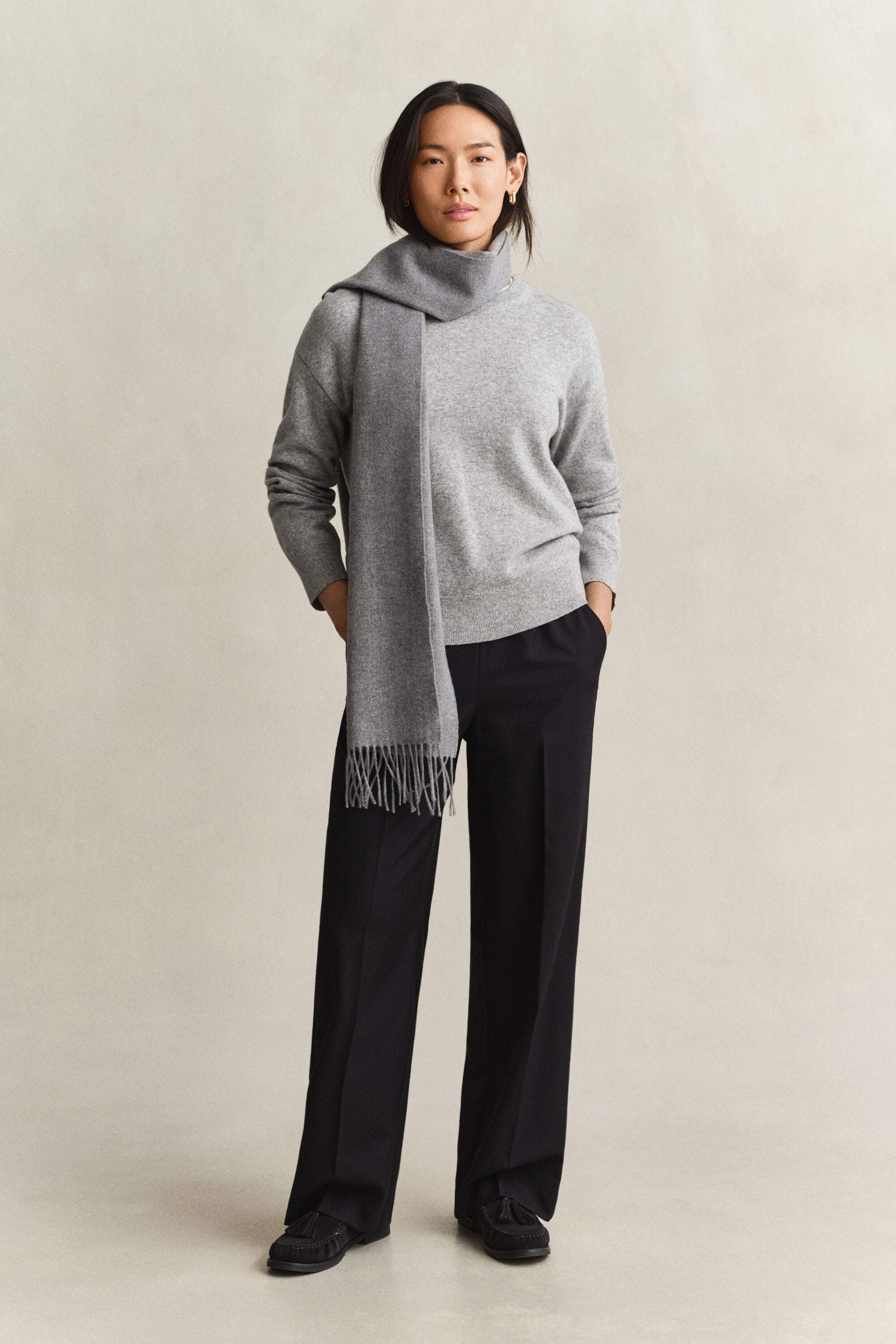 Superfine Lambswool Crew Neck Sweater