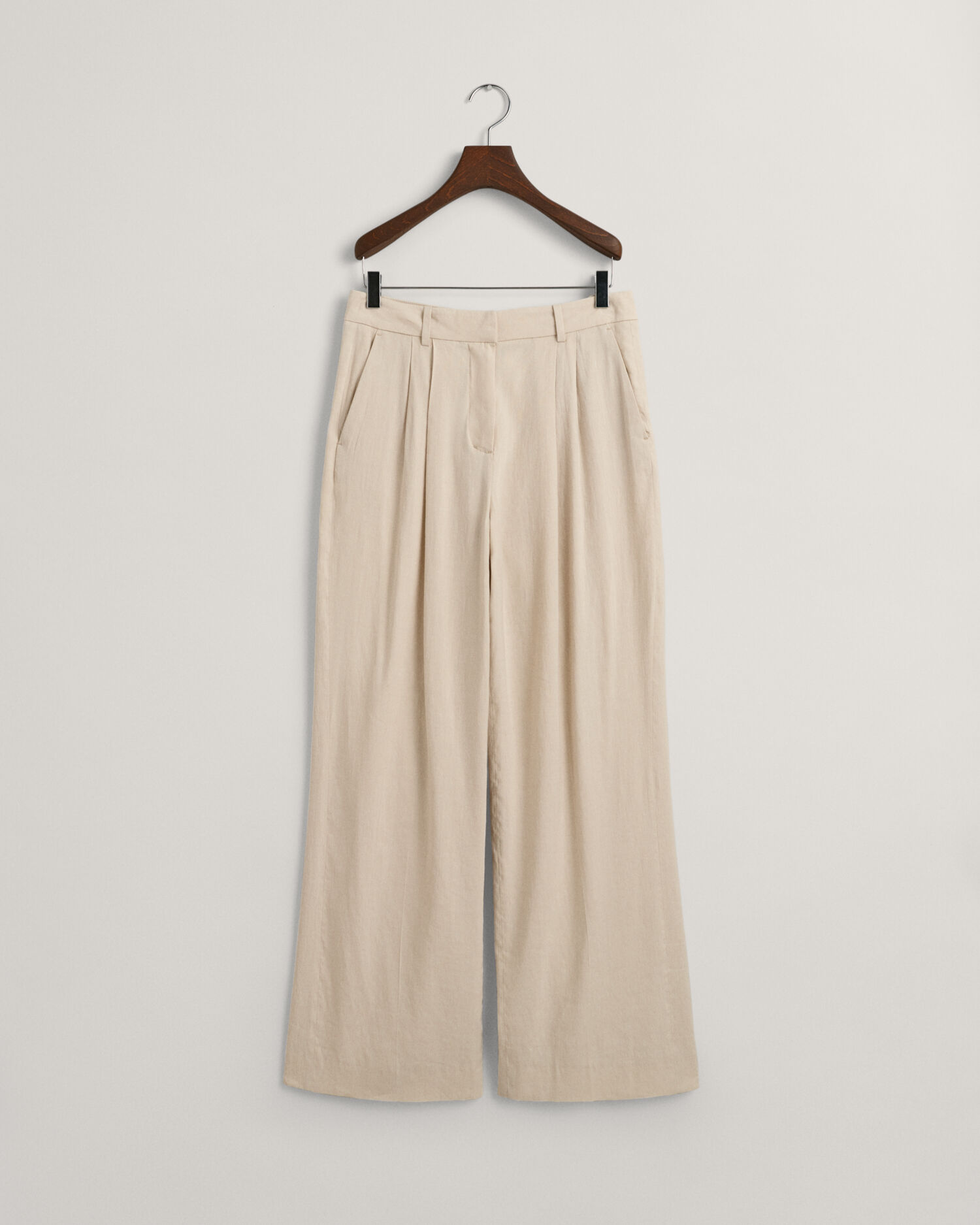 Relaxed Fit Stretch Linen Tailored Pants