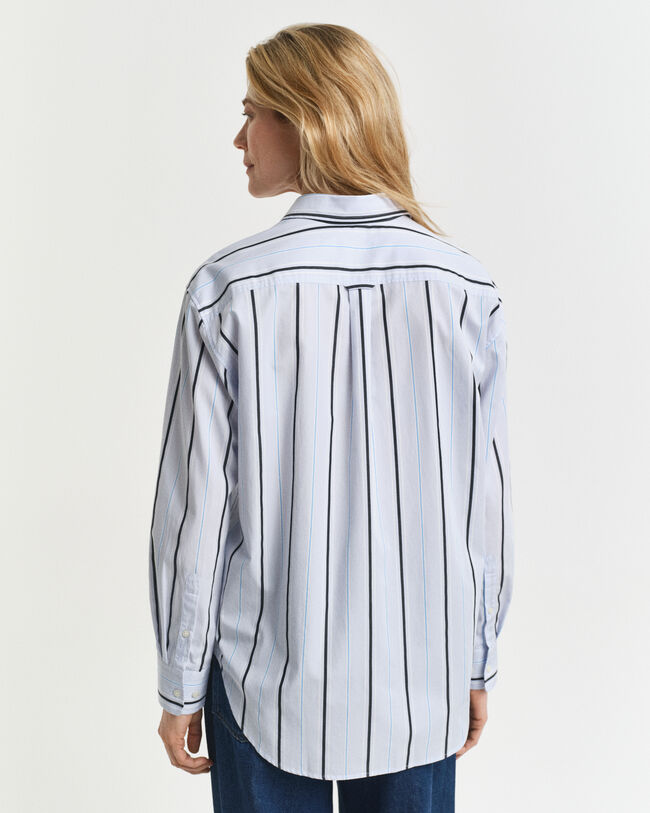 Relaxed Fit Classic Striped Poplin Shirt