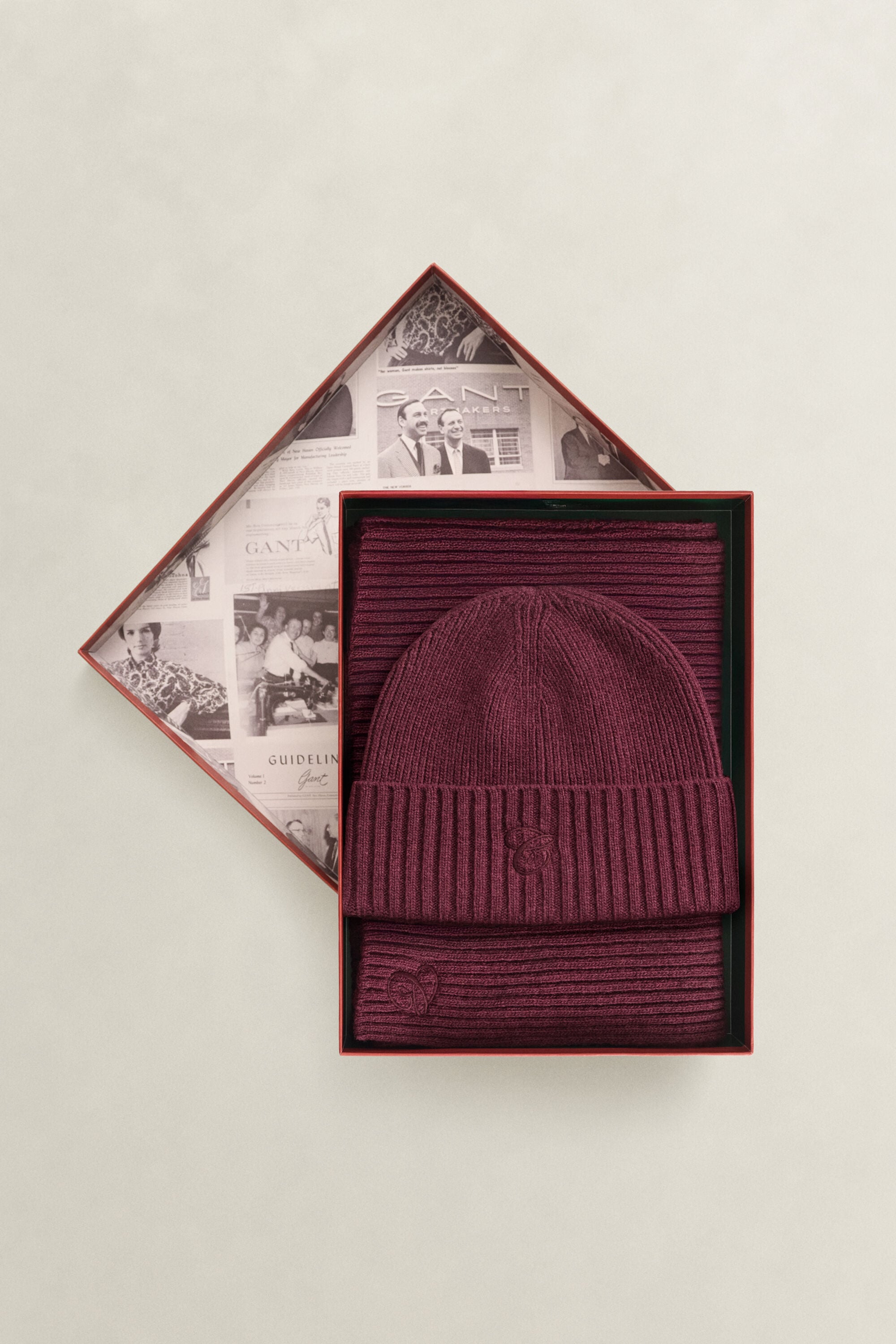 Embroidered Scarf & Beanie Gift Set