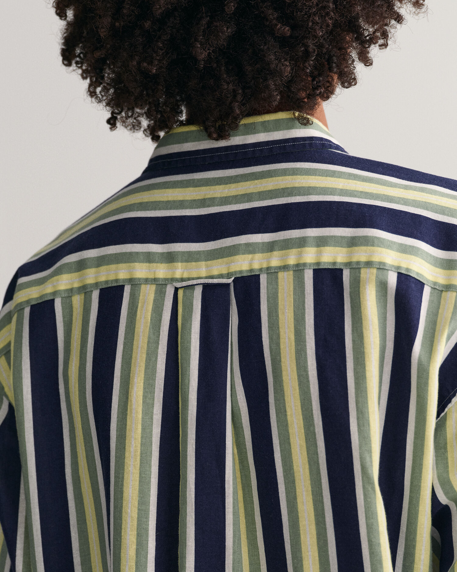 Relaxed Fit Striped Cotton Linen Short Sleeve Shirt - GANT