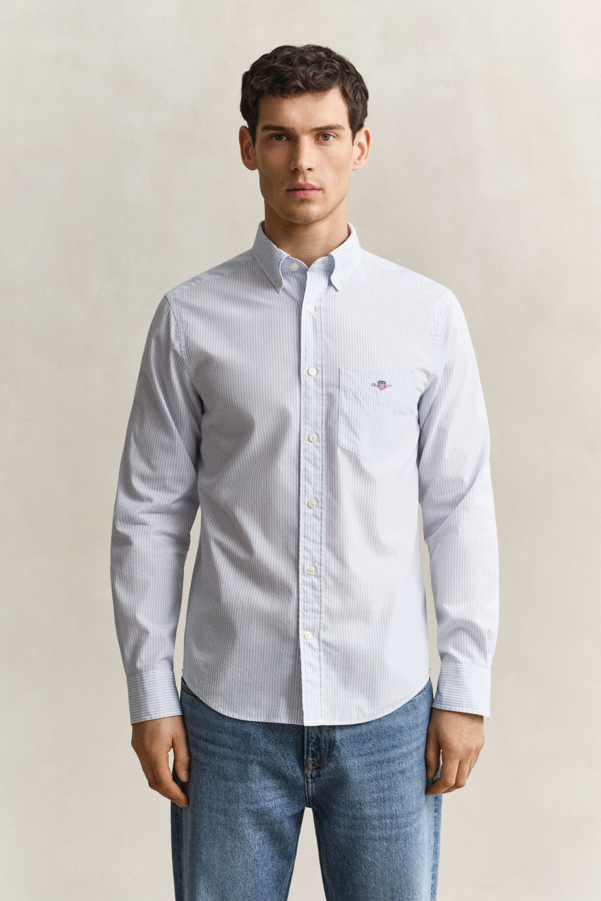 Classic Regular Striped Poplin Shirt