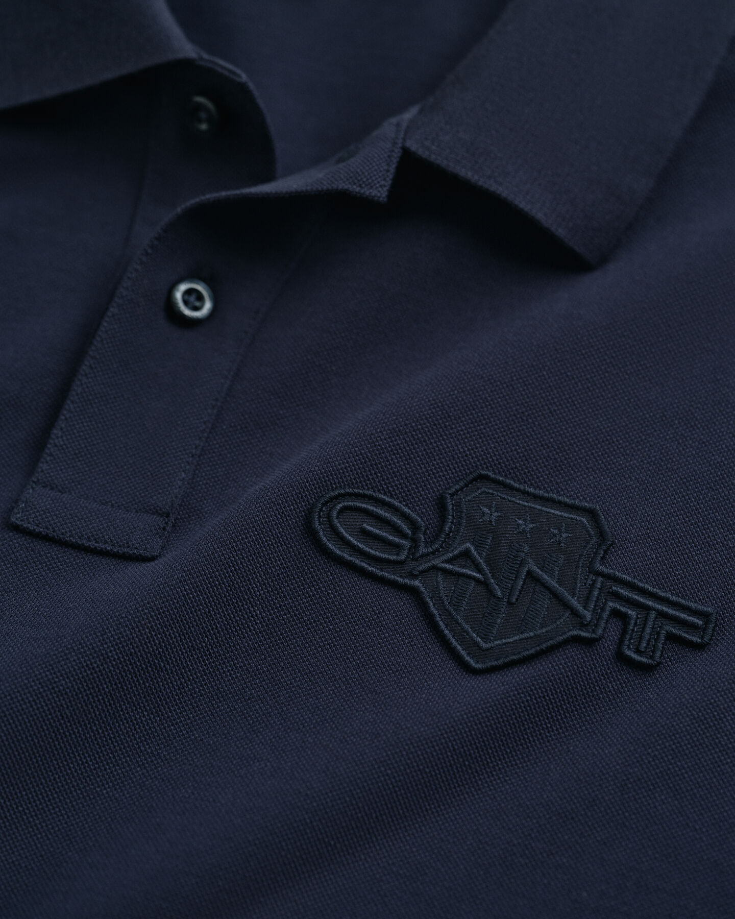 Tonal Shield Polo Shirt