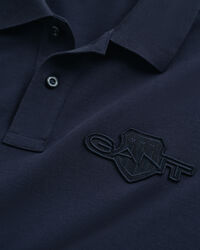 Tonal Shield Polo Shirt