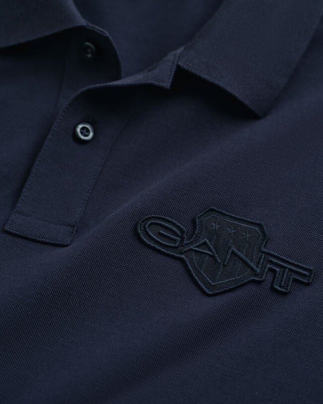 Tonal Shield Polo Shirt
