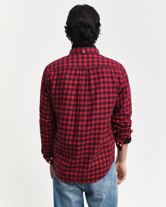 Regular Fit Checked Corduroy Shirt - GANT