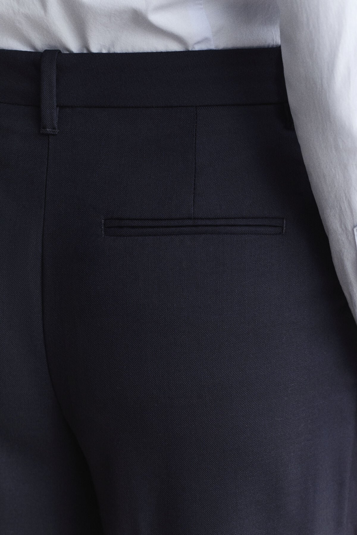 Tailored Wool Pants — EVENING BLUE