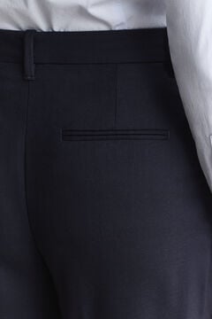Tailored Wool Pants — EVENING BLUE 3