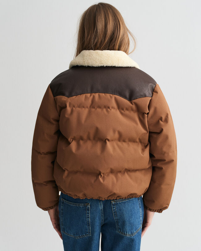 Faux Fur Collar Padded Jacket