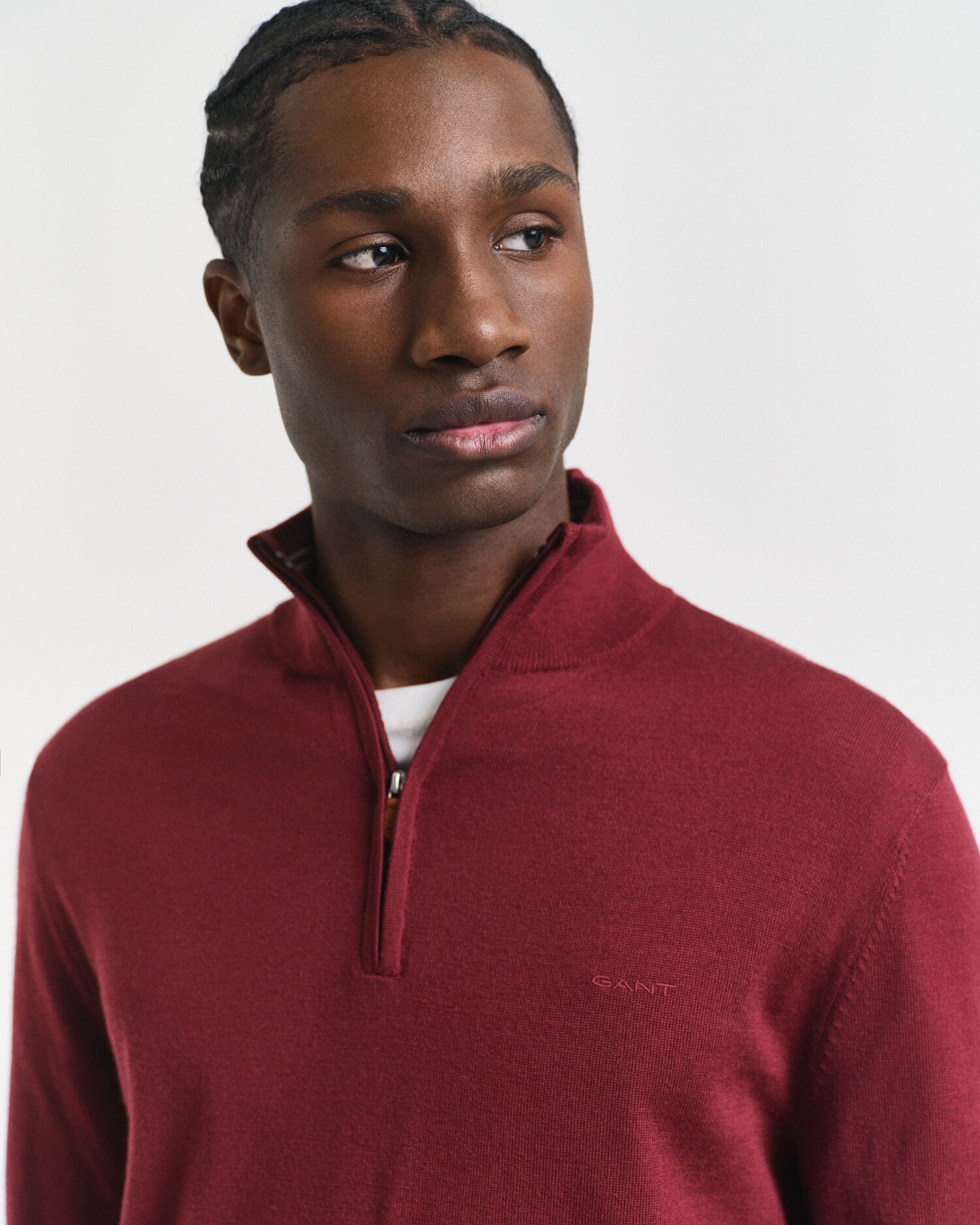 Extra Fine Merino Wool Half-Zip Sweater