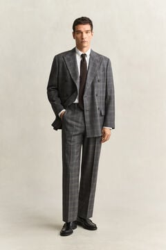 Clen Check Suit Pants — CERAMIC GREY MELANGE 6