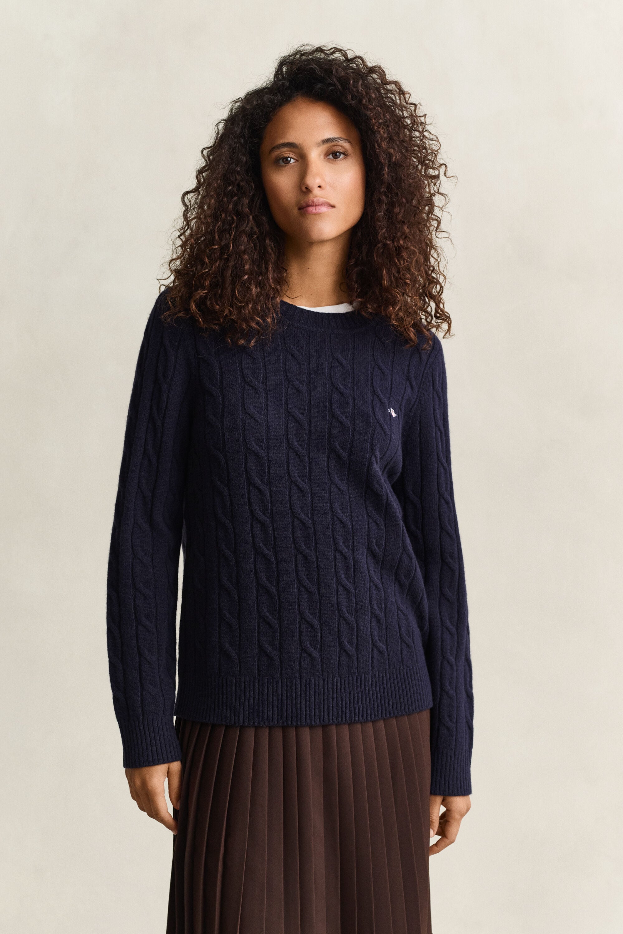 Lambswool Cable Knit Sweater