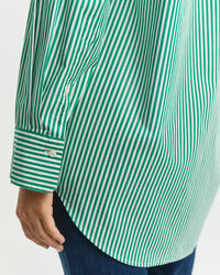 Oversized Classic Striped Poplin Shirt