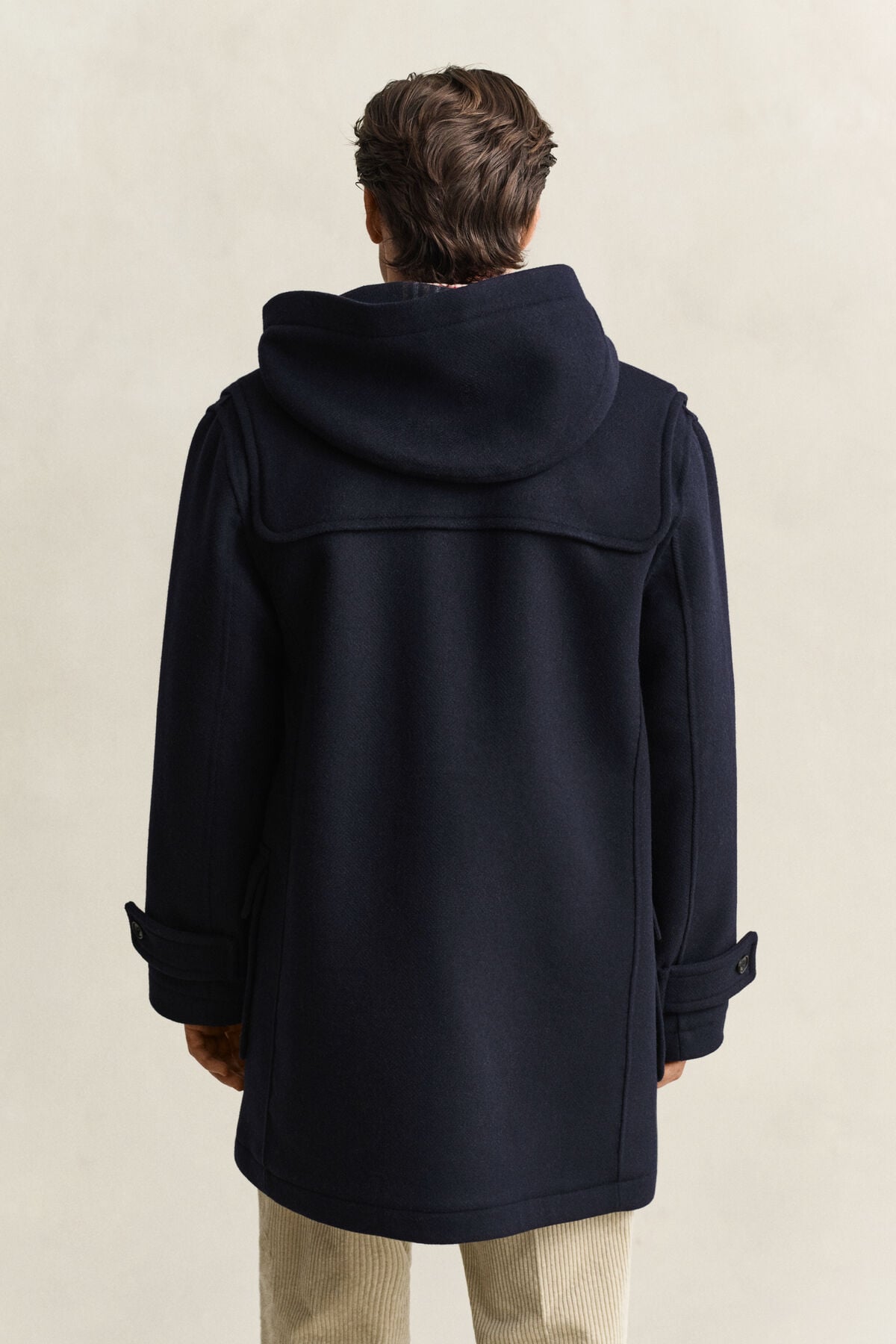 Wool Duffel Jacket — EVENING BLUE