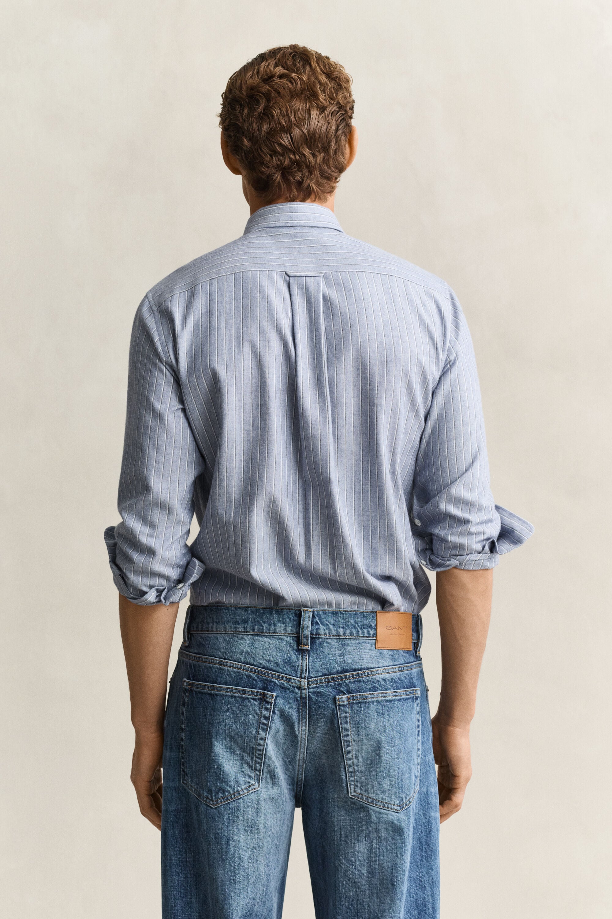 Striped Flannel Mélange Shirt