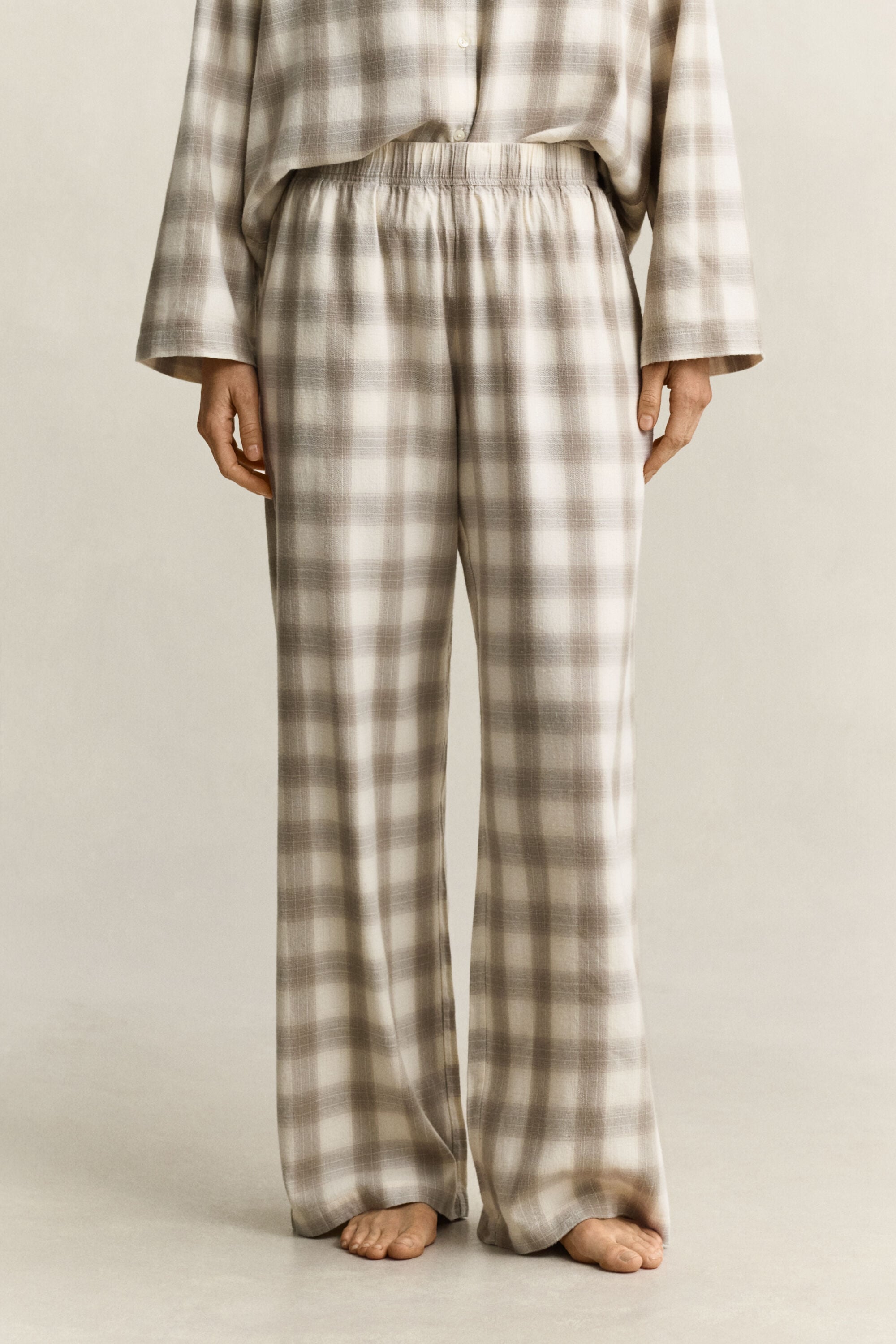Checked Flannel Pajama Set