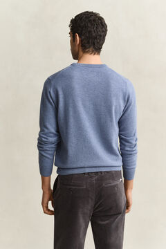 Lambswool Crew Neck Sweater — BLUE HORIZON 3