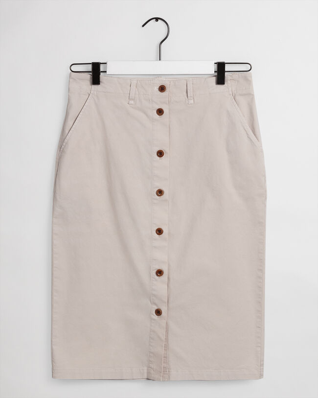 Regular Fit Sunfaded Chino Skirt