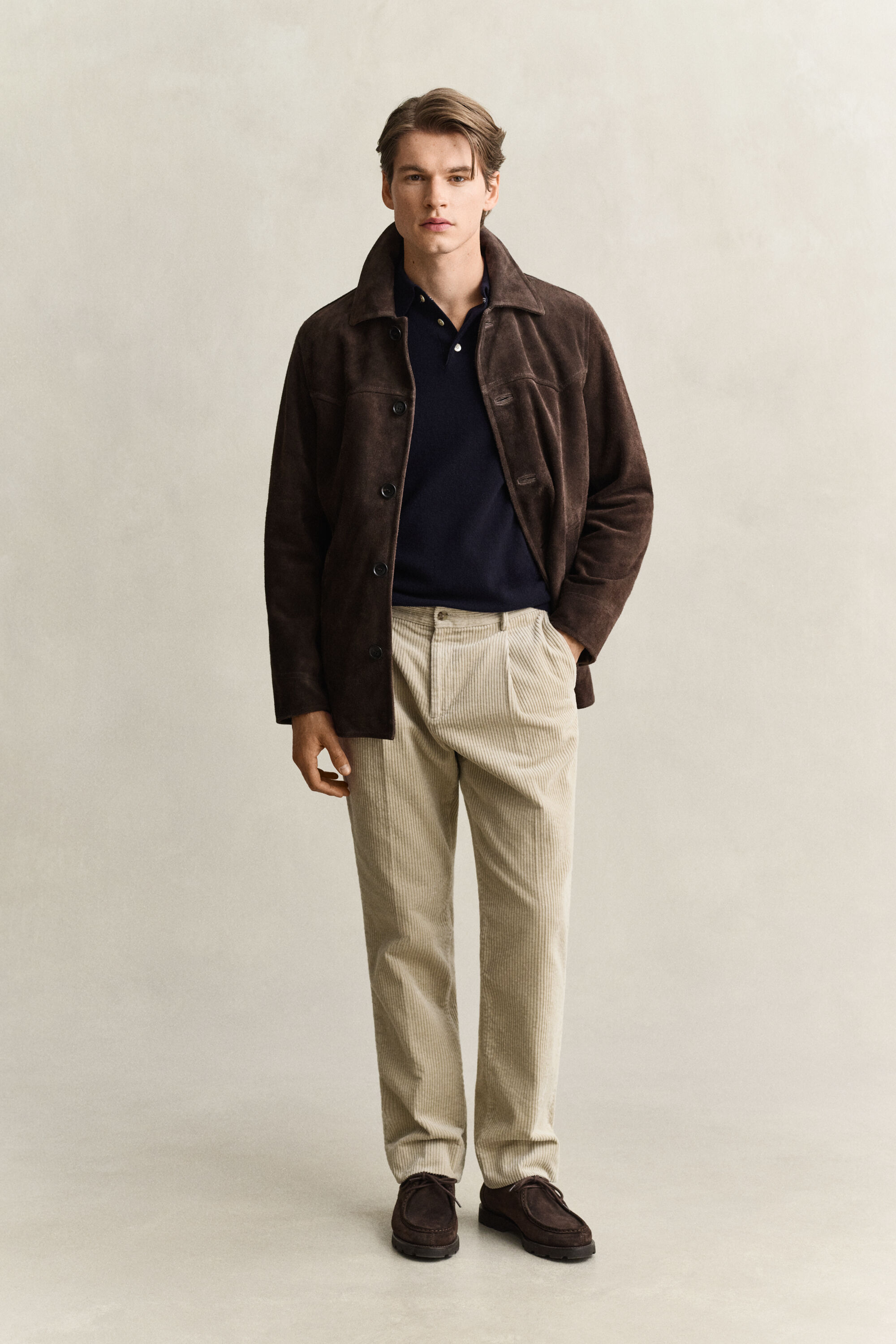 Superfine Lambswool Polo Sweater