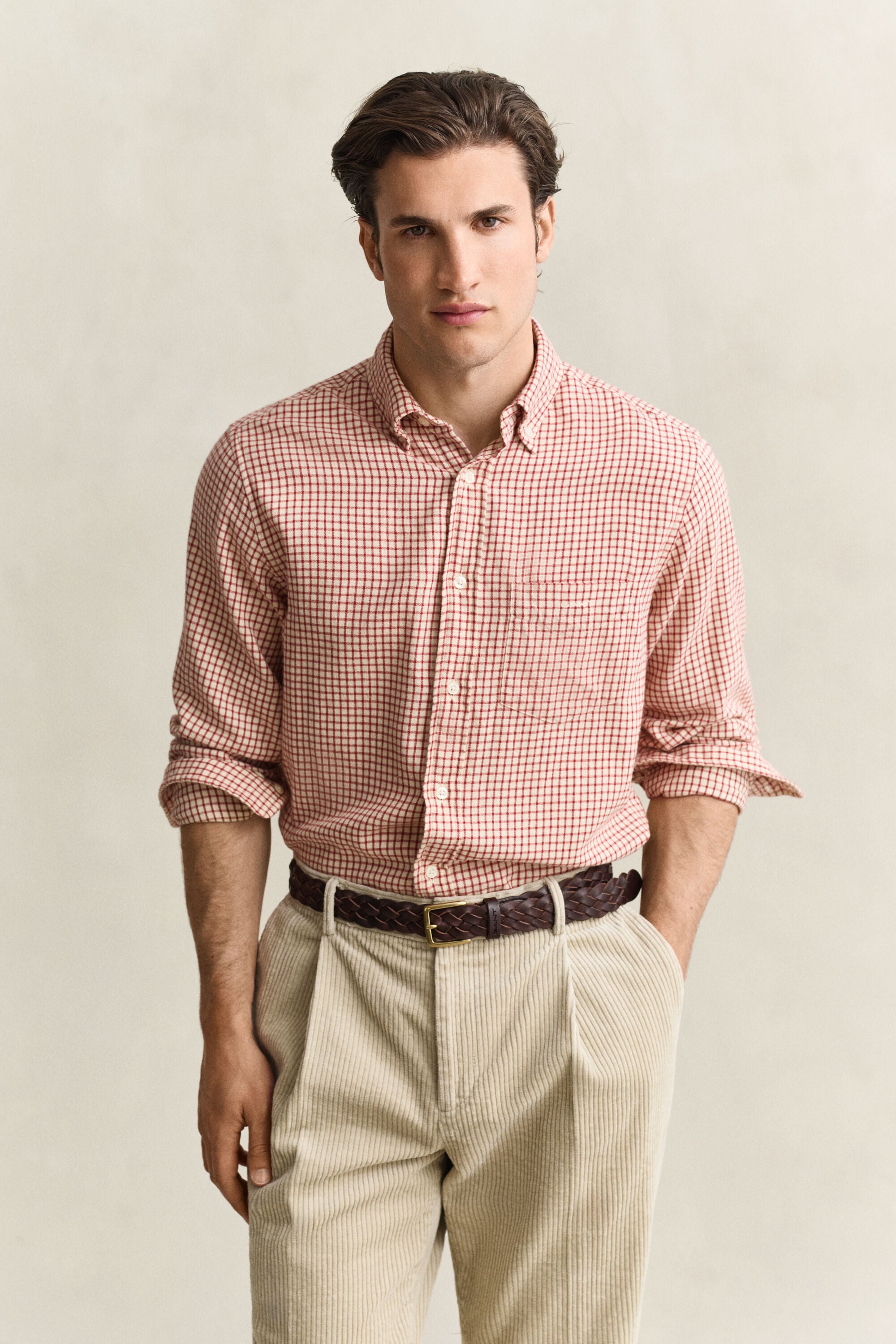 Checked Windblown Flannel Shirt