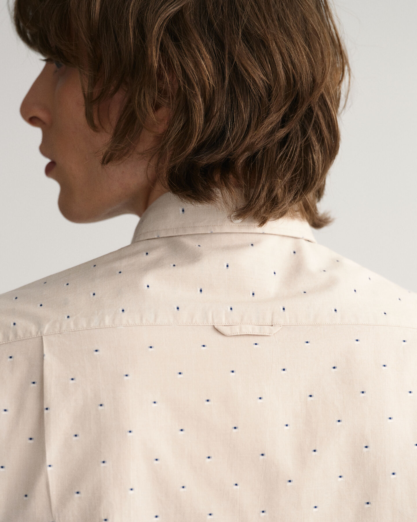 Slim Fit Dobby Dot Shirt