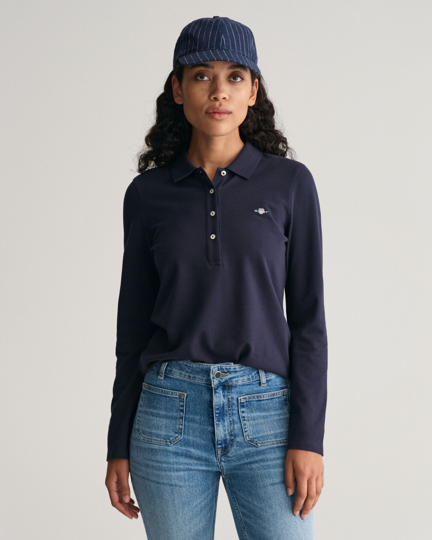 GANT Piqué - Sleeve Long Shield Polo Shirt
