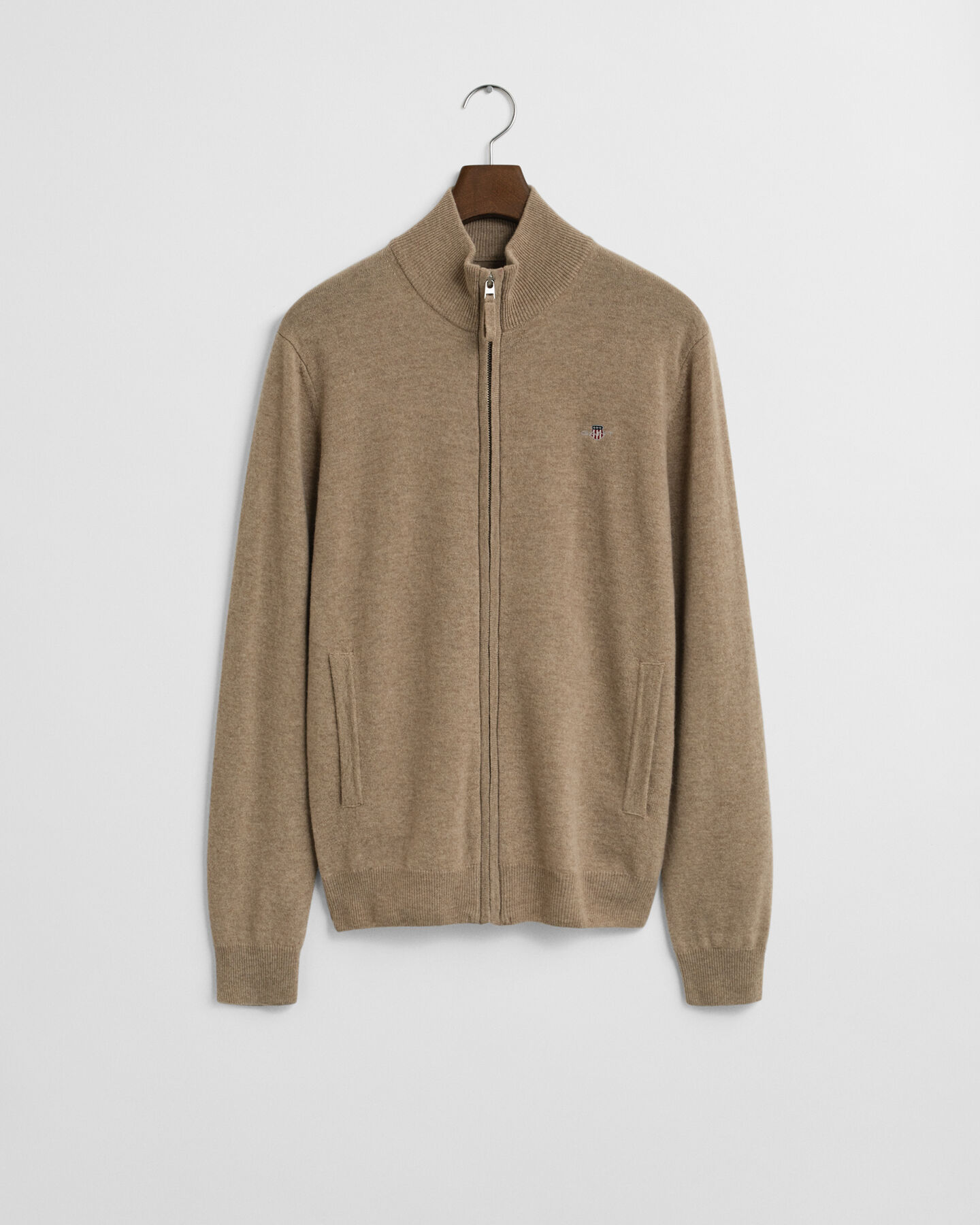 Superfine Lambswool Zip Cardigan