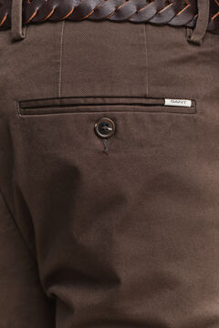 Slim Smart Chinos — SHADOW BROWN 3