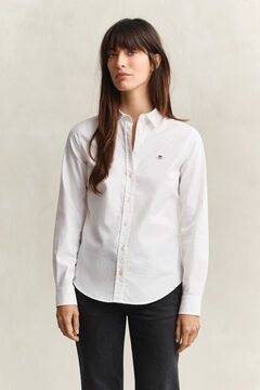 Classic Slim Stretch Oxford Shirt — WHITE 5